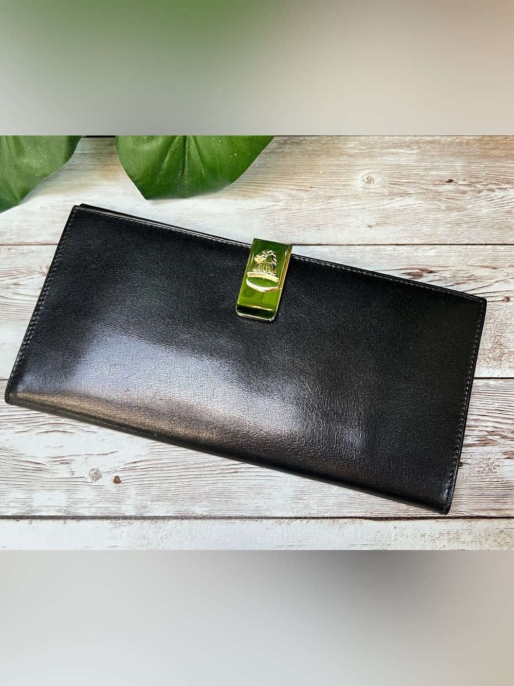 Mark Cross Sleek Italian Leather Money Holder / Checkbook Cover